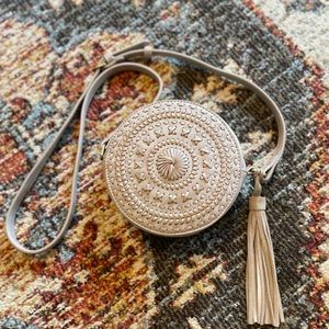 Lucky Brand Round Woven Crossbody Bag